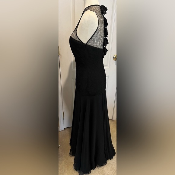 Custom made Reggie Brown black evening gown - size 4/6 - Picture 3 of 8
